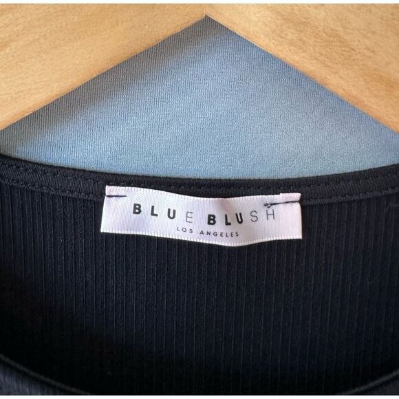 5 for $40 Blue Blush Bodysuit Top Blouse Shirt Size S Black - Picture 4 of 6